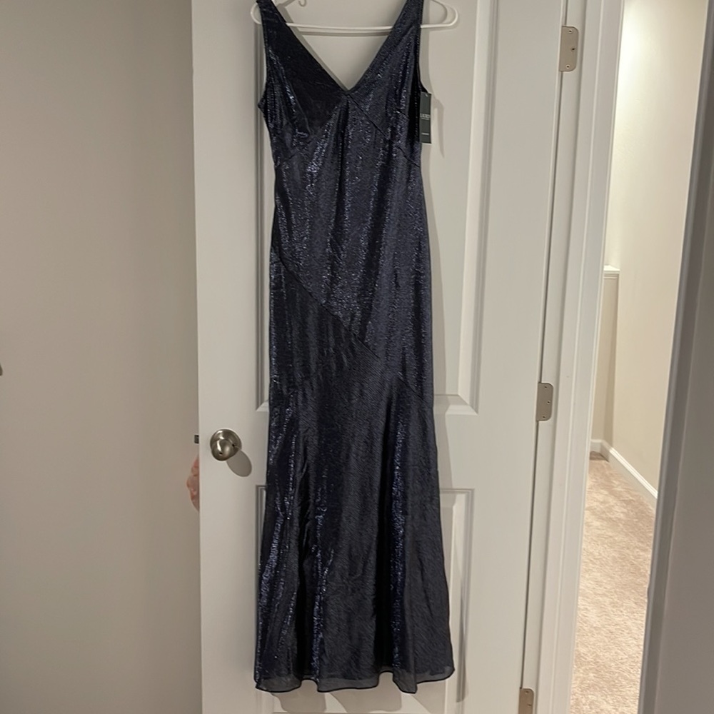 Ralph Lauren Evening Gown. BLK/NVY